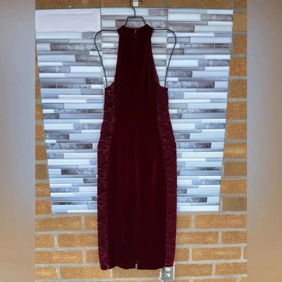 Galvan London Rosa Tulle-trimmed Embroidered Velvet Midi Dress size 6 - Picture 7 of 15